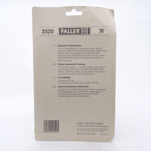 Faller Spur N Bausatz 2520 Industrie-Metallzaun in OVP EX6401 – Bild 3