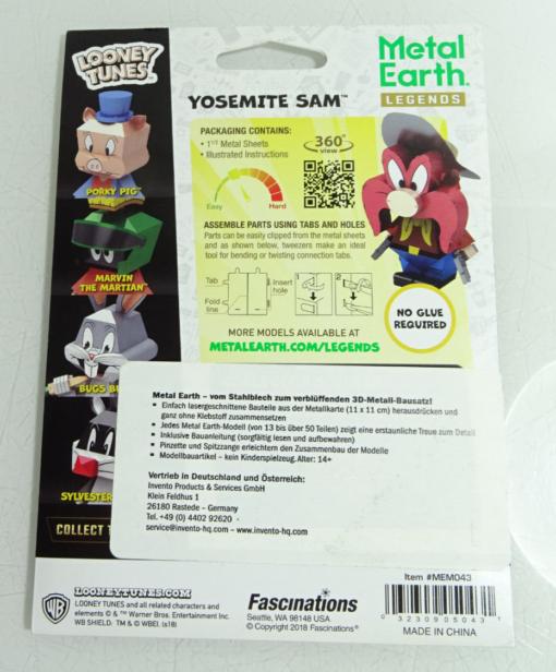 Fascinations Metall Earth Legends Bausatz 3 D Figur Yosemite Sam  in OVP AR8168 – Bild 3