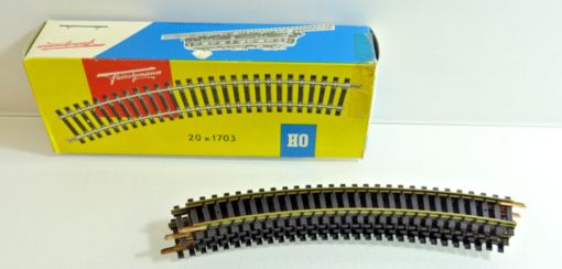 Fleischmann H0 1703 Gebogenes Gleis R357,5 5Stück siehe Foto in OVP CK1015
