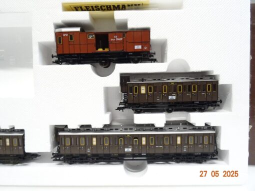 Fleischmann H0 1890 Wagen-Set 4tlg. Preußischer Personenzug in OVP JL815 – Bild 4