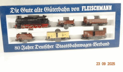 Fleischmann H0 4886 Güterzug 80 Jahre Deutscher Staatsbahnwagen in OVP JL3138
