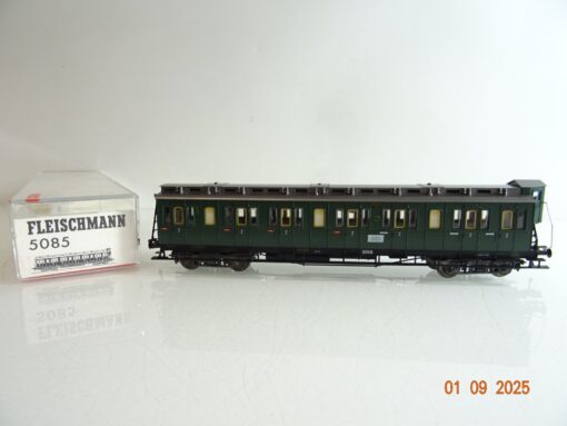 Fleischmann H0 5085 Abteilwagen mit Bremserhaus 2.Kl. in OVP BH66