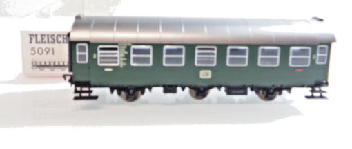 Fleischmann H0 5091 AC Personenwagen DB 2.Klasse in OVP C711