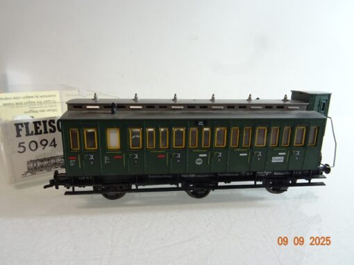 Fleischmann H0 5094 Abteilwagen mit Bremserhaus der DRG in OVP RR3482 – Bild 3