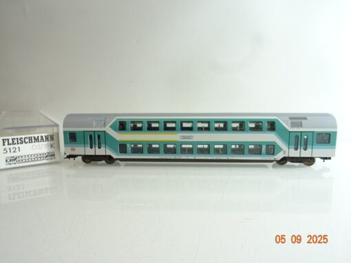 Fleischmann H0 5121 K Doppelstockwagen 2. Kl. der DB in OVP BH168