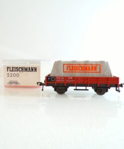 Fleischmann H0 5200 Niederbordwagen mit Plane der DB in OVP BH1054