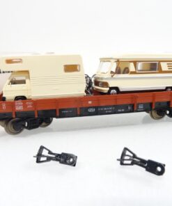 Fleischmann H0 5281 Niederbordwagen mit Ladung Wohnmobil in OVP RR1048