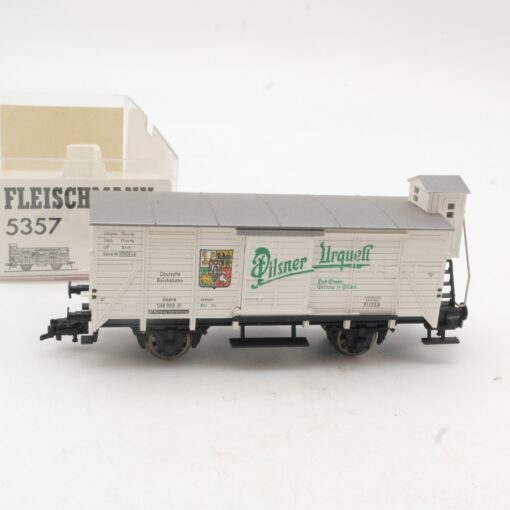 Fleischmann H0 5357 Bierwagen mit Bremserhaus Pilsner Urquell in OVP RR3985 – Bild 3