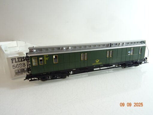 Fleischmann H0 5688 K Bahnpostwagen mit Bremserhaus in OVP RR3450 – Bild 3