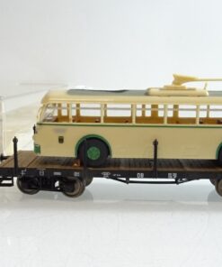 Fleischmann H0 855286 Flachwagen mit O Bus der DB in OVP PR7384