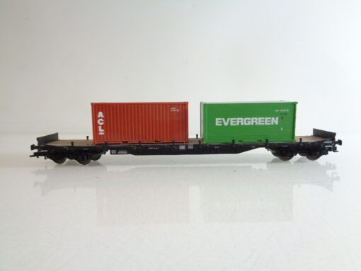 Fleischmann H0 Klapprungenwagen mit 2 Containern der DB BH706 o. – Bild 3