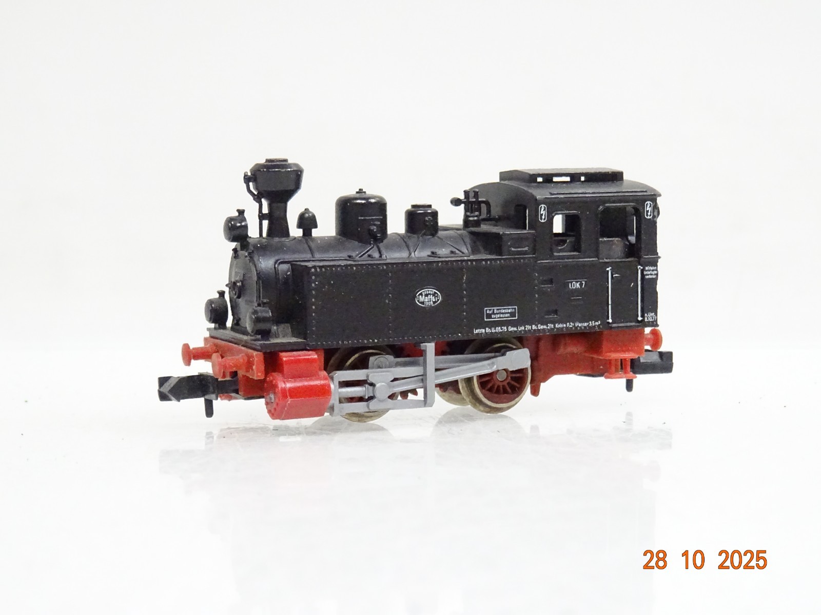 Fleischmann N 7000 Dampflok Maffei Lok 7 JL3851 o.