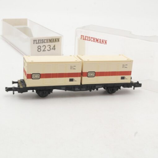 Fleischmann N 8234 Containerwagen der DB in OVP RR52