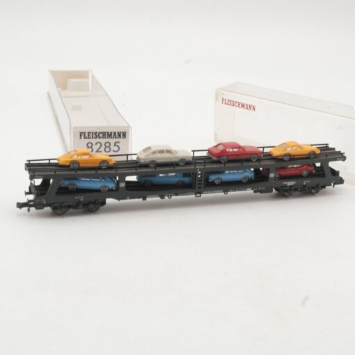 Fleischmann N 8285 Doppelstockw. Autotransport mit 8 PKW in OVP RR37 – Bild 3