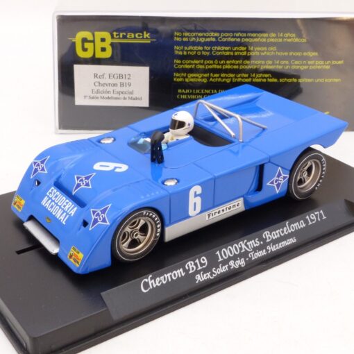 GBtrack Ref. EGB12 Chevron B19 1000Kms. Barcelona 1971 #6, in PC-Box EB8963