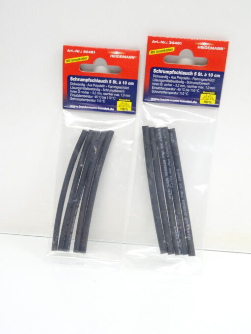 Heidemann 30481 Schrumpfschlauch 2 Pack a 5 St. à 10 cm in OVP LC6814