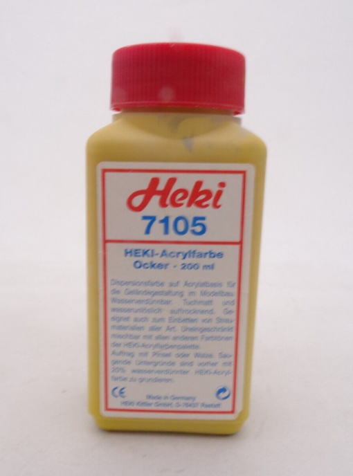 Heki 7105 Acrylfarben Ocker, 200ml in OVP QR6959