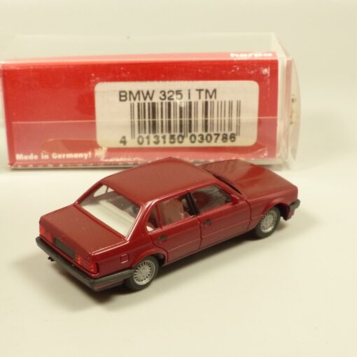 Herpa 1:87 030786 BMW 325i TM E30 Limousine weinrot in OVP EX6039 – Bild 3