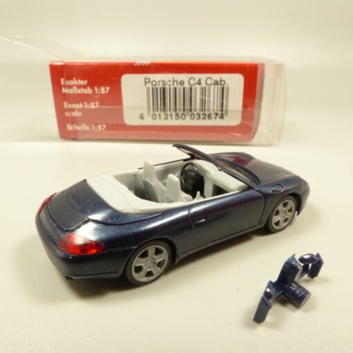 Herpa 1:87 032674 Porsche Carrera 4 Cabrio metallic in OVP EX7511 – Bild 3