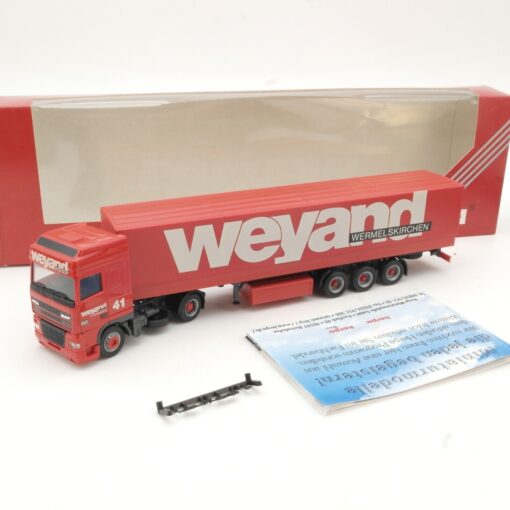 Herpa 1:87 145329 DAF 95 XF Sattelzug Weyand Wermelskirchen in OVP QR7666