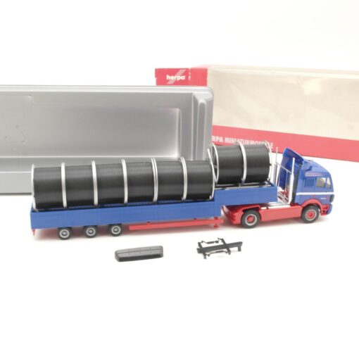 Herpa 1:87 151238 MB SK 88 Sattelzug mit Kabeltrommeln Riwatrans in OVP QR7556 – Bild 3