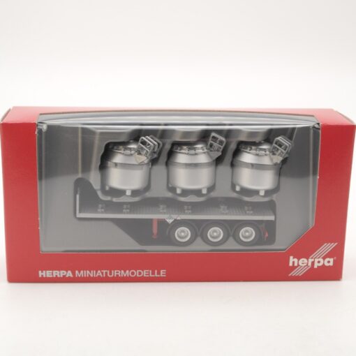 Herpa 1:87 301459 Aluminiumauflieger 3a mit 3 Tiegeln in OVP QR8687