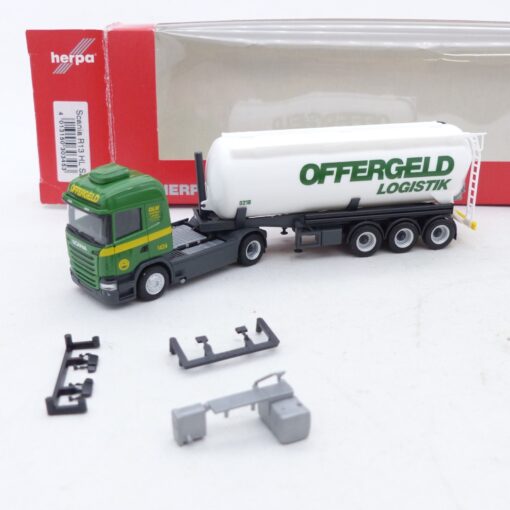 Herpa 1:87 303453 Scania R13 Kippsilo-Sattelzug Offergeld in OVP EX6892