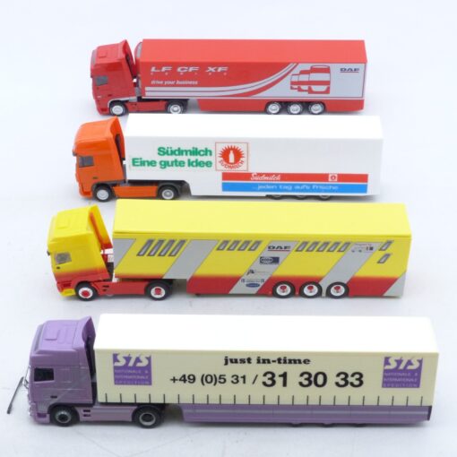 Herpa 1:87 4er-Pack diverse Sattelzug Modelle siehe Bilder in Tüte EX7400