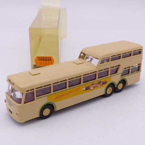Herpa 1:87 62011 Büssing Anderhalbdecker Stadtbus Handelsgold in OVP EX7449