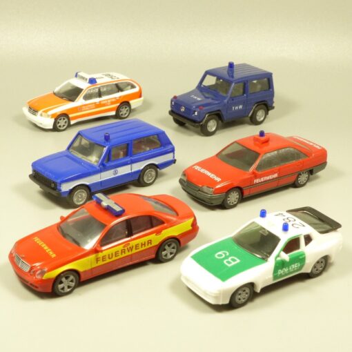 Herpa 1:87 6er-Pack diverse Einsatzfahrzeuge in Tüte siehe Bilder o. EX5023