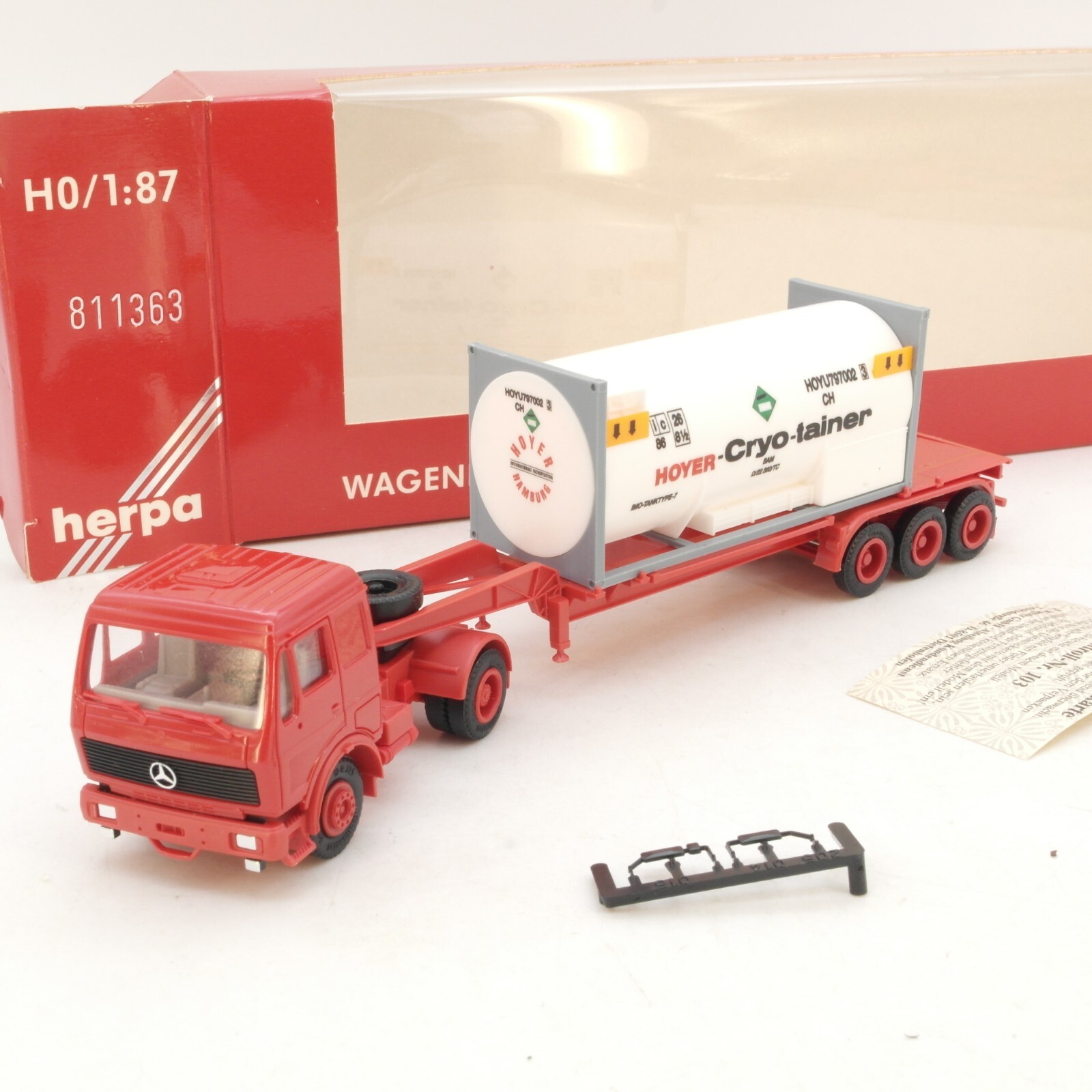 Herpa 1:87 811363 MB Tankcontainer-Sattelzug Hoyer in OVP RG4254