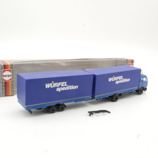 Herpa 1:87 829290 MB 2238 Tandem-Lastzug Würfel Spedition in OVP RR1155 – Bild 3