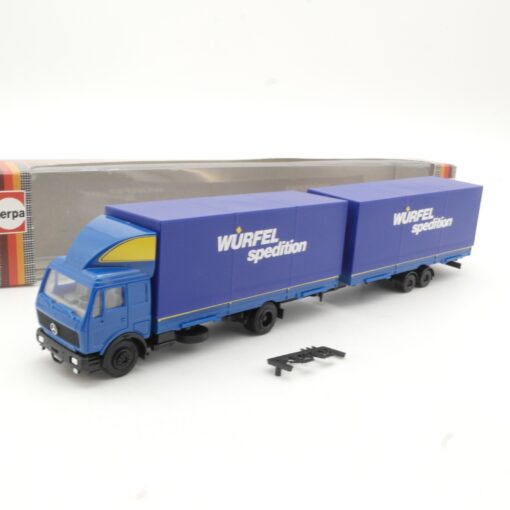 Herpa 1:87 829290 MB 2238 Tandem-Lastzug Würfel Spedition in OVP RR1155