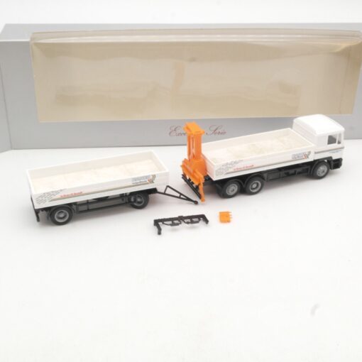 Herpa 1:87 MAN Pritschen-Sattelzug mit Kran Ranck in OVP QR8367 – Bild 3