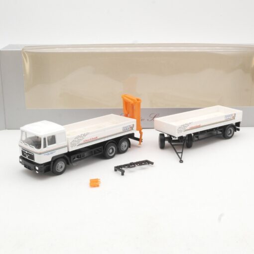 Herpa 1:87 MAN Pritschen-Sattelzug mit Kran Ranck in OVP QR8367