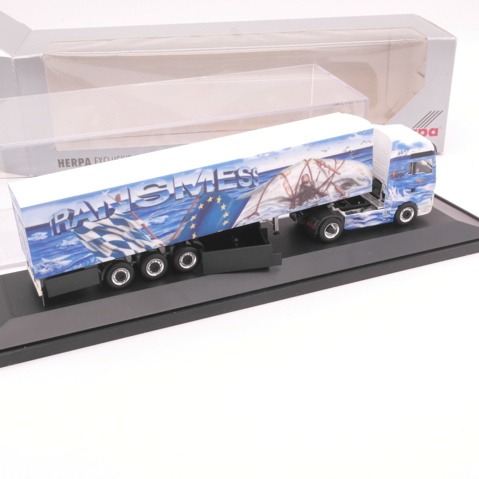 Herpa 1:87 MAN TGA XXL Sattelzug Transmess in OVP RT8377 – Bild 3