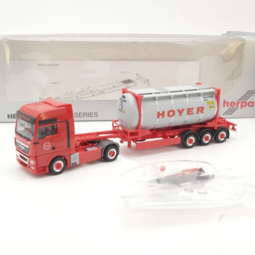 Herpa 1:87 MAN Tank-Sattelzug Hoyer in OVP QR8386