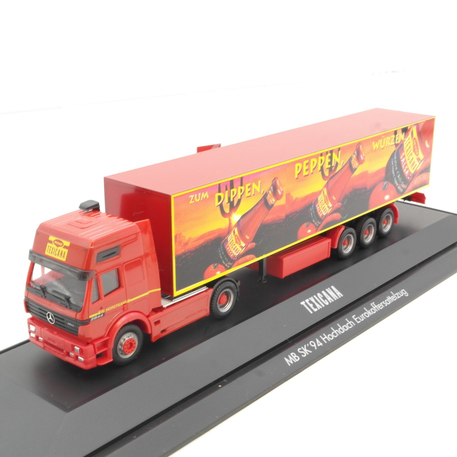 Herpa 1:87 MB SK 94 Hochdach Sattelzug Texicana in PC Box RG1716