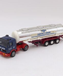 Herpa 1:87 Mercedes SK Chromtank-Sattelzug Gustav V. Maur, siehe Bilder o. EX398