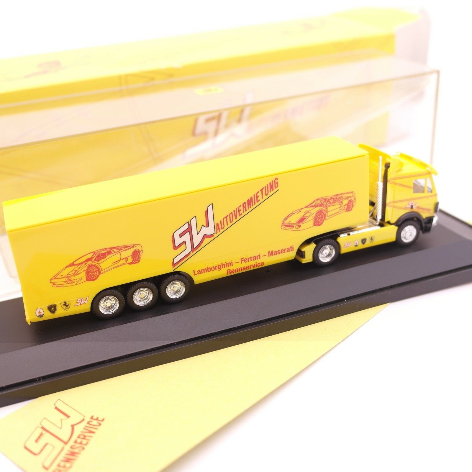 Herpa 1:87 Nr.: 168113 MB SK Sattelzug SW Autovermietung, in OVP RT2685 – Bild 3