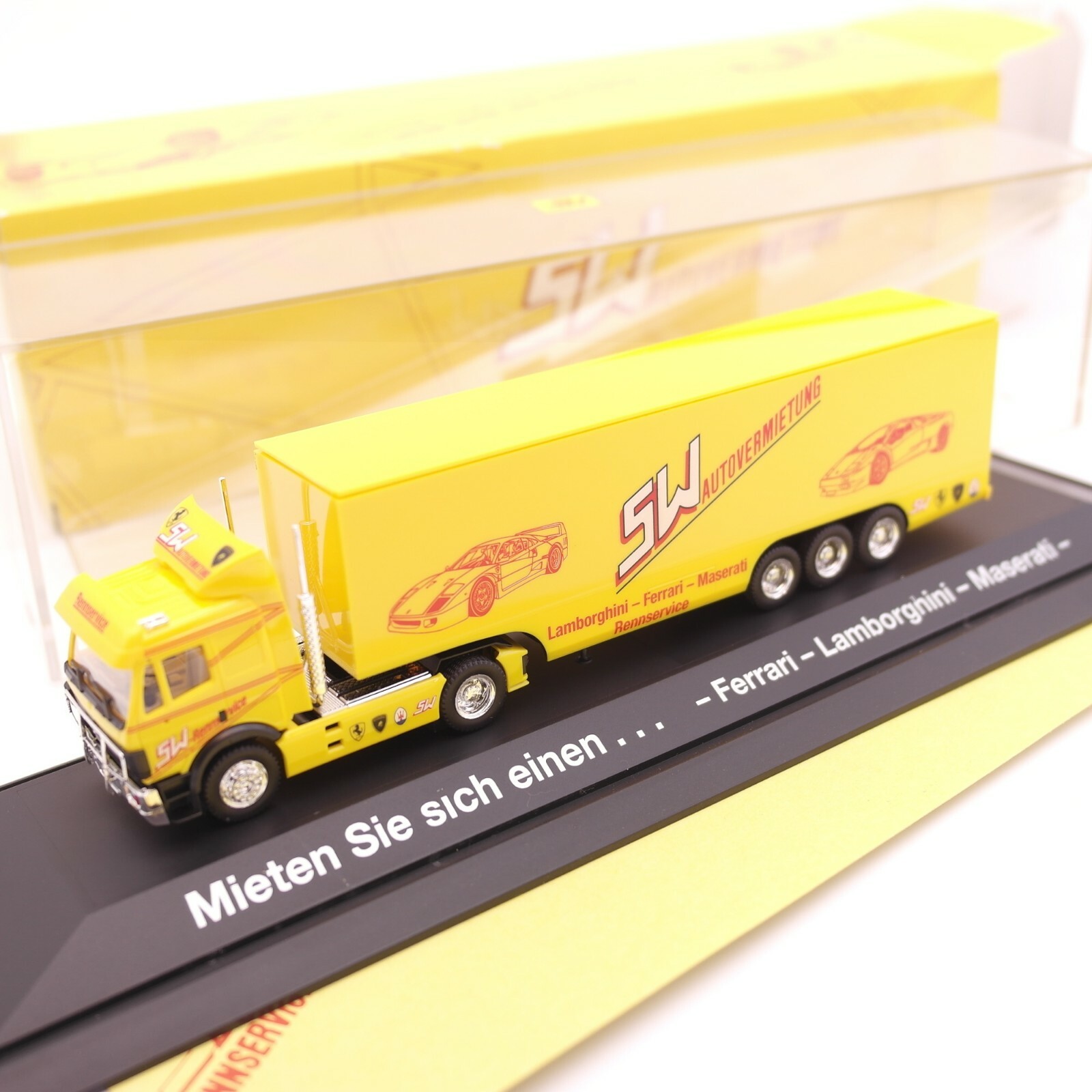 Herpa 1:87 Nr.: 168113 MB SK Sattelzug SW Autovermietung, in OVP RT2685