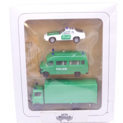 Herpa 1:87 Nr.: 7524 Polizei-Set mit 3 Einsatzfahrzeugen, in OVP EB8754 – Bild 4