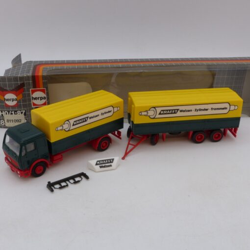 Herpa 1:87 Nr.: 811092 Mercedes Benz NG Hängerzug Krafft Walzen, in OVP EB5814