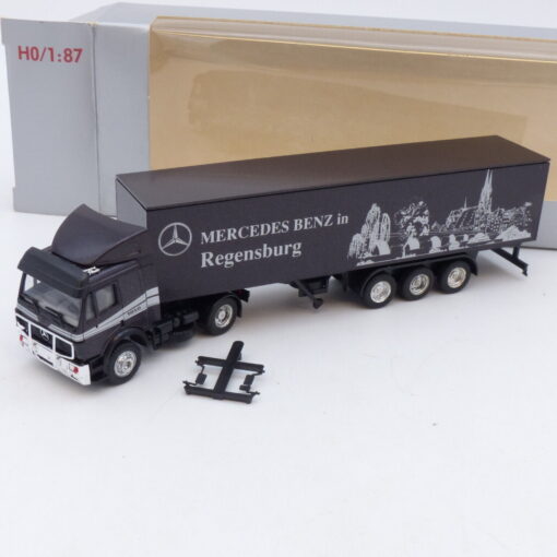 Herpa 1:87 Werbemodell: MB SK Sattelzug MB in Regensburg, in OVP EB1742