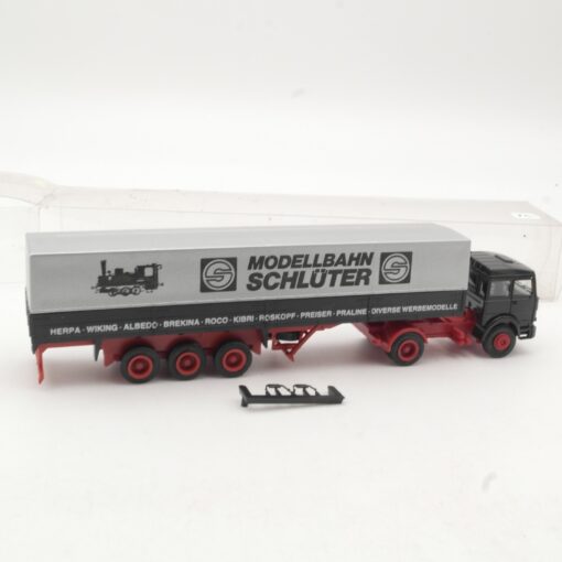 Herpa 1:87 Werbemodell Magirus Deutz Sattelzug Modellbahn Schlüter in OVP RR607 – Bild 3