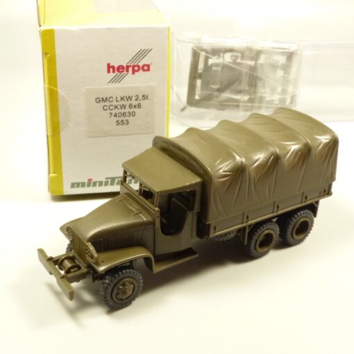 Herpa Minitanks 1:87 740630 553 GMC LKW 2,5t CCKW 6x6 Militär in OVP EX7762