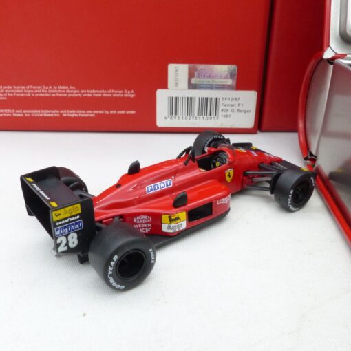 Hot Wheels 1:43 SF12/87 Ferrari F1 #28 Gerhard Berger 1987 in OVP EX7738 – Bild 3