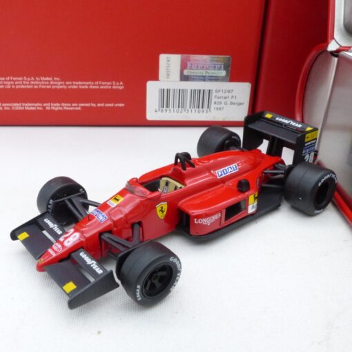 Hot Wheels 1:43 SF12/87 Ferrari F1 #28 Gerhard Berger 1987 in OVP EX7738
