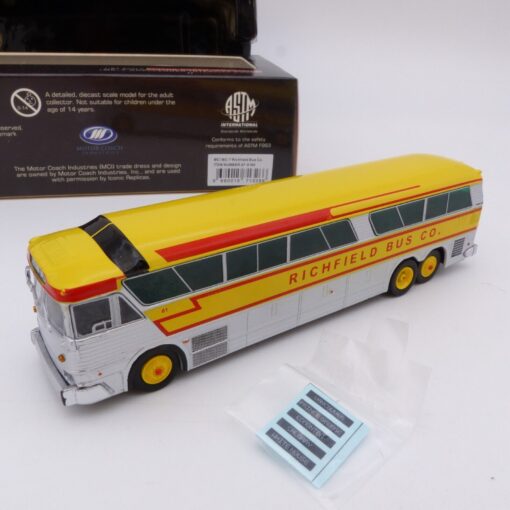 Iconic Replica 1:87 87-0185 MCI MC-7 Richfield Bus Co. 60 in OVP EX3816