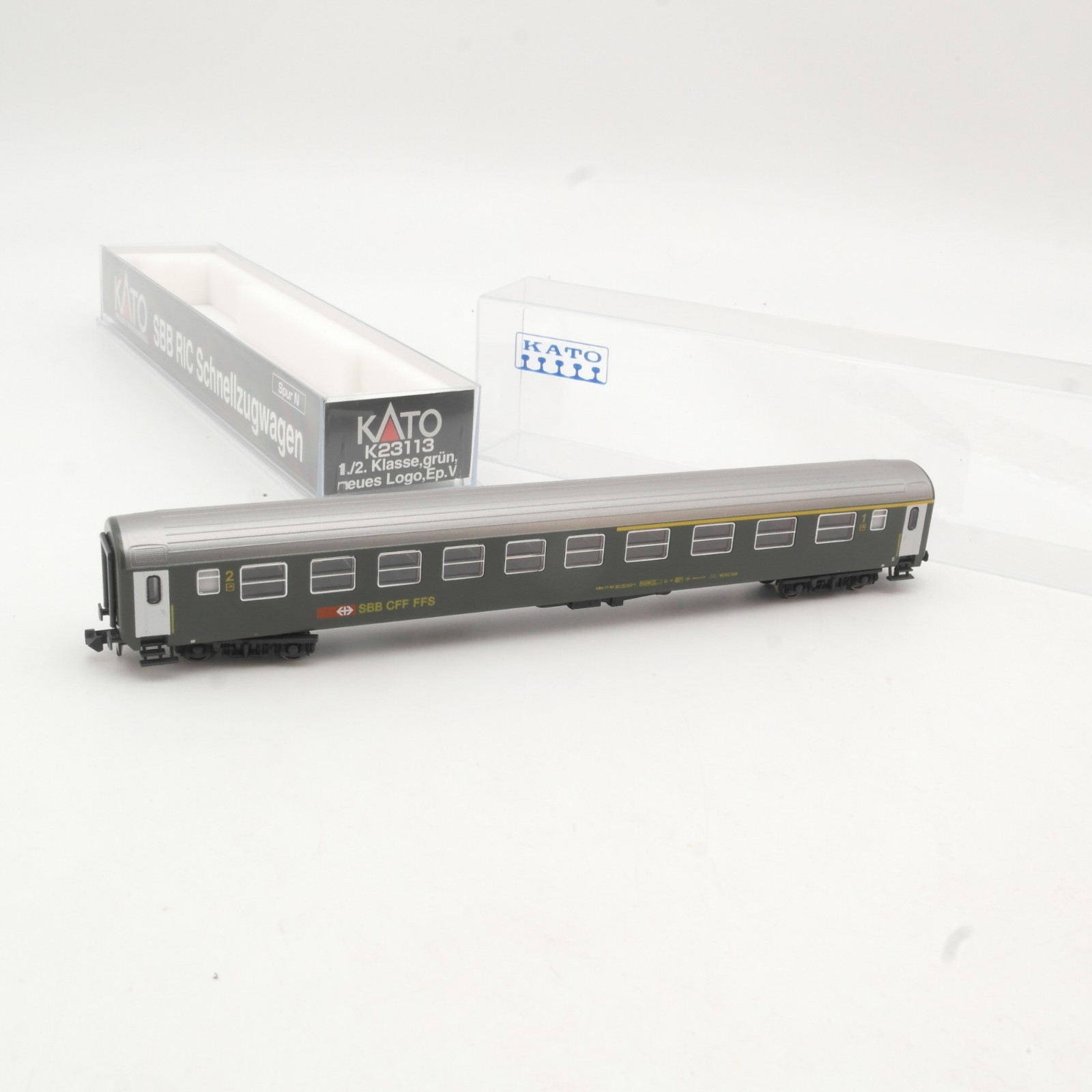 Kato N K23113 Personenwagen 1./2. klasse der SBB in OVP RR5392 – Bild 3